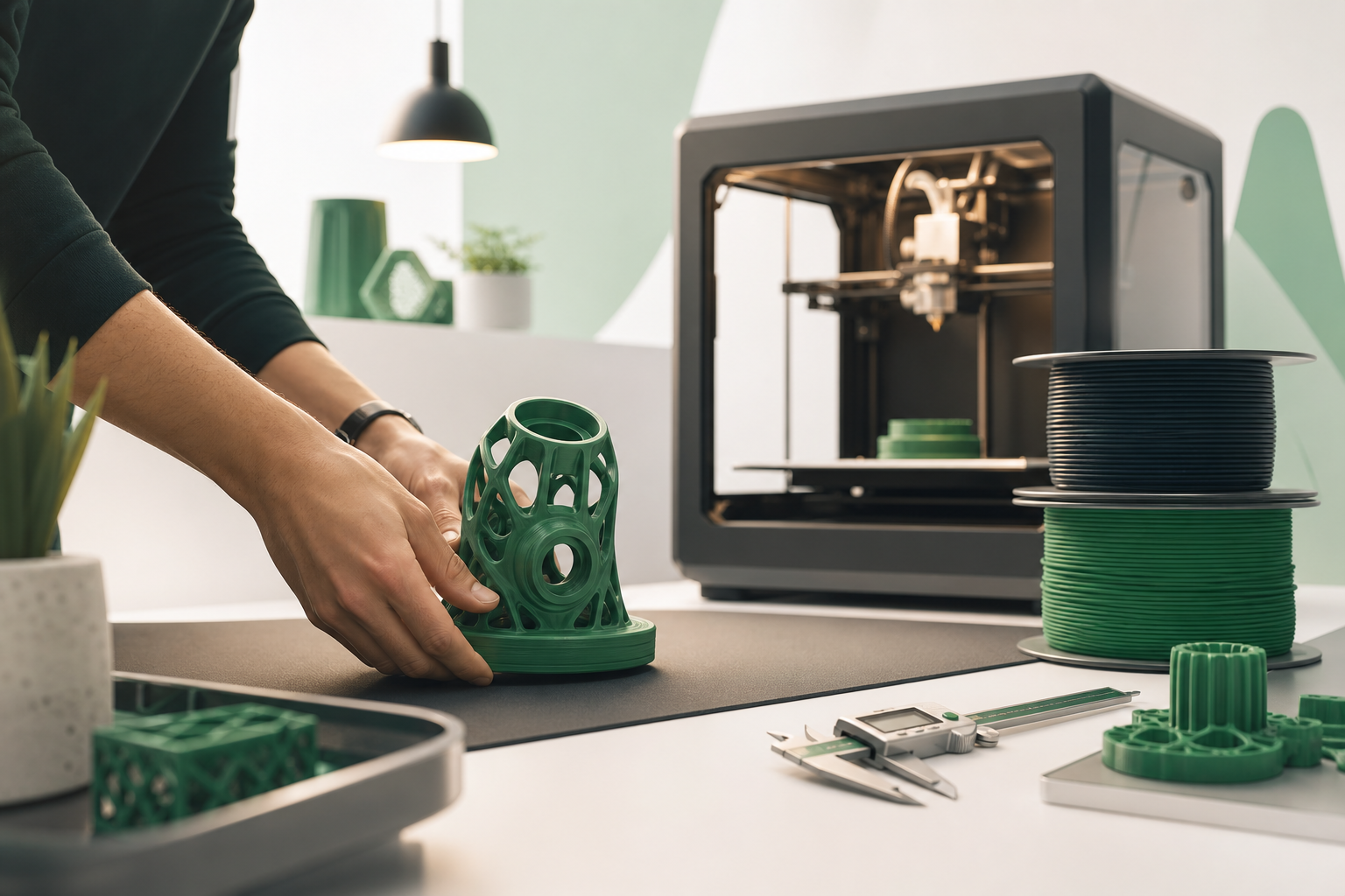 Studio druku 3D SASLAB — kontrola jakości i gotowy produkt